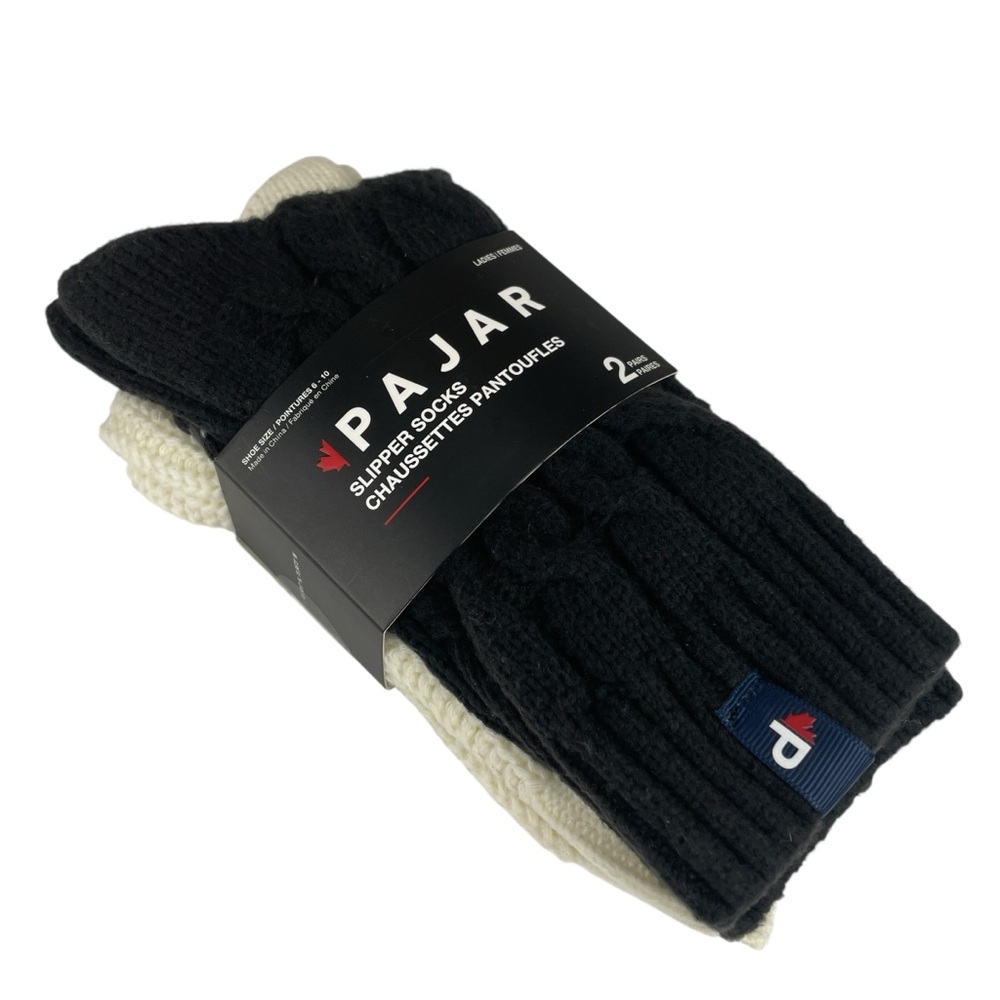 Pajar Women’s Slipper Socks 2 Pairs Shoe Size 6-10 NWT
